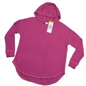 Chaser Women’s Waffle Thermal Cozy Hoodie Size Small NWT